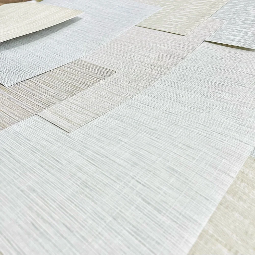 13 Assorted Wallpaper Sample Sheets in Neutral Colors & Similar Textured Pattern